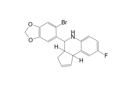3H-cyclopenta[c]quinoline, 4-(6-bromo-1,3-benzodioxol-5-yl)-8-fluoro-3a,4,5,9b-tetrahydro-, (3aS,4R,9bR)-