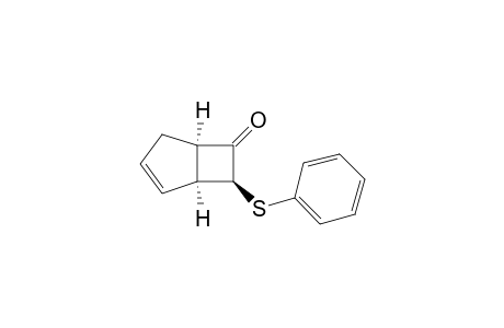 Bicyclo[3.2.0]hept-2-en-6-one, 7-(phenylthio)-, (1.alpha.,5.alpha.,7.beta.)-(.+-.)-