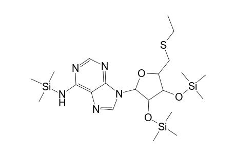 Adenosine, 5'-S-ethyl-5'-thio-N-(trimethylsilyl)-2',3'-bis-O-(trimethylsilyl)-