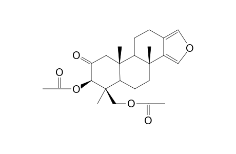 3.beta.,19-Diacetoxy-spongia-13(16),14-dien-2-one
