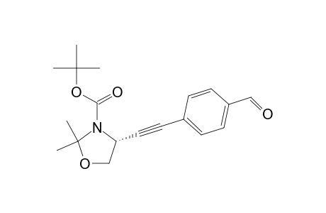 (R)-2,2-Dimethyl-3-(tert-butoxycarbonyl)-4-[(p-formylphenyl)ethynyl]oxazolidine