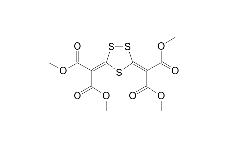 2-[5-(1-carbomethoxy-2-keto-2-methoxy-ethylidene)-1,2,4-trithiolan-3-ylidene]malonic acid dimethyl ester