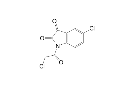 1H-Indole-2,3-dione, 5-chloro-1-(chloroacetyl)-