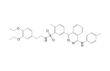 benzenesulfonamide, N-[2-(3,4-diethoxyphenyl)ethyl]-2-methyl-5-[4-[(4-methylphenyl)amino]-1-phthalazinyl]-