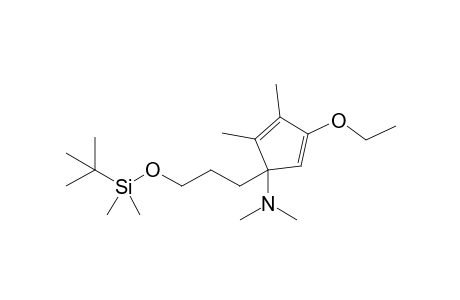 1-[3-[tert-butyl(dimethyl)silyl]oxypropyl]-4-ethoxy-N,N,2,3-tetramethyl-1-cyclopenta-2,4-dienamine