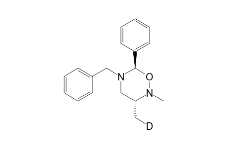 (3R,6R)-3-(deuteriomethyl)-2-methyl-6-phenyl-5-(phenylmethyl)-1,2,5-oxadiazinane
