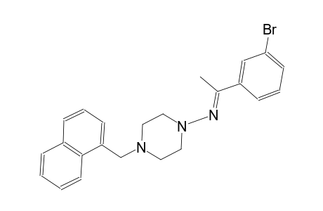 1-piperazinamine, N-[(E)-1-(3-bromophenyl)ethylidene]-4-(1-naphthalenylmethyl)-