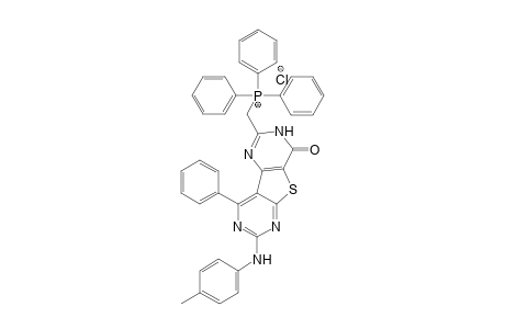 ((4-Oxo-9-phenyl-7-(p-tolylamino)-3,4-dihydropyrimido[4',5':4,5]thieno[2,3-d]pyrimidin-2-yl)methyl)triphenylphosphoniumchloride