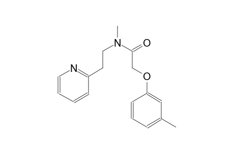 N-methyl-2-(3-methylphenoxy)-N-[2-(2-pyridinyl)ethyl]acetamide