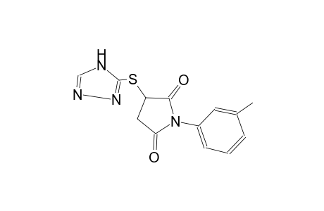 1-(3-methylphenyl)-3-(4H-1,2,4-triazol-3-ylsulfanyl)-2,5-pyrrolidinedione