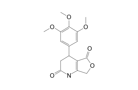 4-(3',4',5'-TRIMETHOXYPHENYL)-3,4-DIHYDROFURO[3,4-B]-PYRIDINE-2,5-(1H,7H)-DIONE