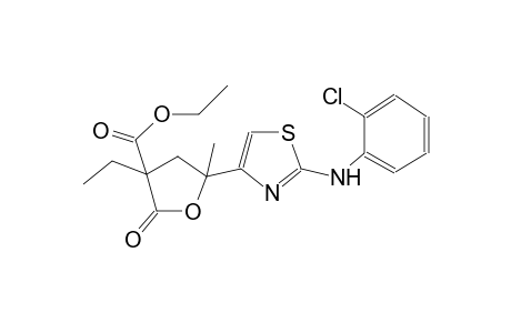 3-furancarboxylic acid, 5-[2-[(2-chlorophenyl)amino]-4-thiazolyl]-3-ethyltetrahydro-5-methyl-2-oxo-, ethyl ester