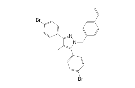3,5-bis(4-bromophenyl)-4-methyl-1-(4-vinylbenzyl)-1H-pyrazole