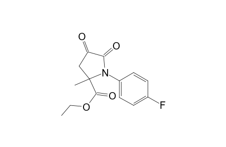 1-(4-Fluoro-phenyl)-2-methyl-4,5-dioxo-pyrrolidine-2-carboxylic acid ethyl ester
