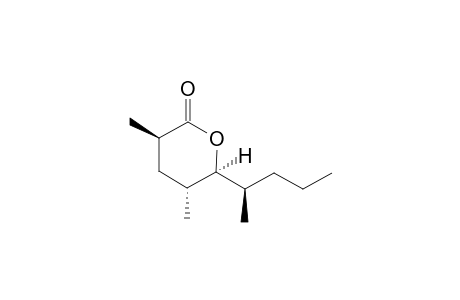 3,5-Dimethyl-6-(1-methylbutyl)tetrahydropyran-2-one