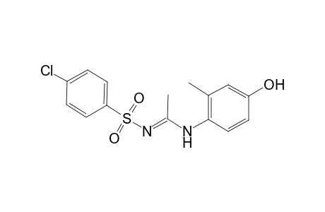 N'-(4-chlorophenyl)sulfonyl-N-(2-methyl-4-oxidanyl-phenyl)ethanimidamide