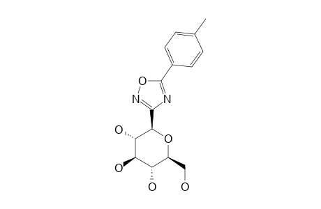 3-C-(BETA-D-GLUCOPYRANOSYL)-5-(PARA-TOLYL)-1,2,4-OXADIAZOLE
