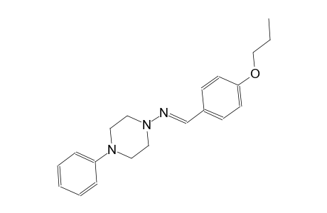 1-piperazinamine, 4-phenyl-N-[(E)-(4-propoxyphenyl)methylidene]-