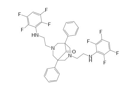 1,5-Diphenyl-3,7-bis(2-(2,3,5,6-tetrafluorophenylamino)ethyl)-3,7-diazabicyclo[3.3.1]nonan-9-one