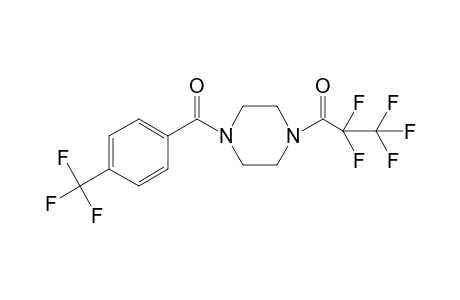 2,2,3,3,3-pentafluoro-1-(4-(4-(trifluoromethyl)benzoyl)piperazin-1-yl)propan-1-one