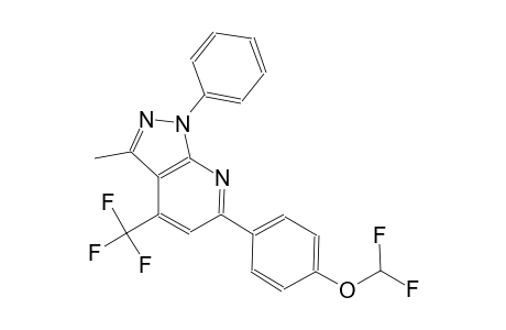 difluoromethyl 4-[3-methyl-1-phenyl-4-(trifluoromethyl)-1H-pyrazolo[3,4-b]pyridin-6-yl]phenyl ether