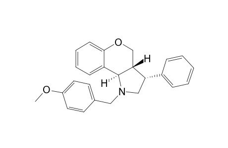 (3R(*),3aR(*),9bR(*))-1-(p-Methoxybenzyl)-3-phenyl-1,2,3,3a,4,9b-hexahydro[1]benzopyrano[4,3-b]pyrrole