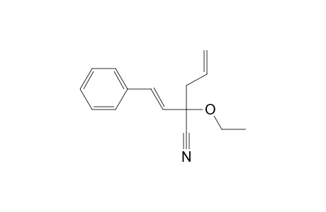 2-Ethoxy-2-[(E)-2-phenylethenyl]-4-pentenenitrile