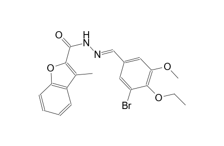 N'-[(E)-(3-bromo-4-ethoxy-5-methoxyphenyl)methylidene]-3-methyl-1-benzofuran-2-carbohydrazide