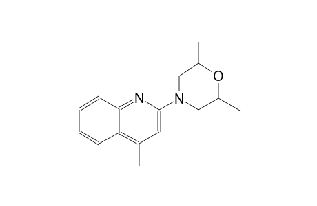 quinoline, 2-(2,6-dimethyl-4-morpholinyl)-4-methyl-