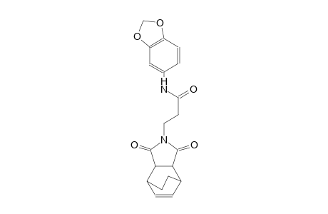 N-(benzo[d][1,3]dioxol-5-yl)-3-(1,3-dioxo-3a,4,7,7a-tetrahydro-1H-4,7-ethanoisoindol-2(3H)-yl)propanamide