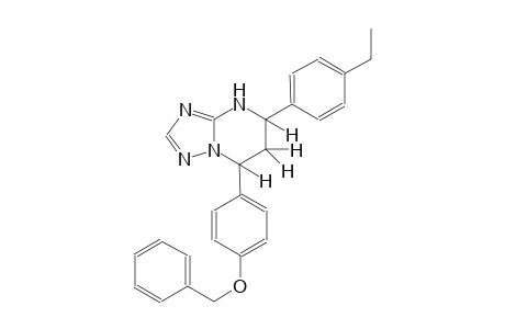 [1,2,4]triazolo[1,5-a]pyrimidine, 5-(4-ethylphenyl)-4,5,6,7-tetrahydro-7-[4-(phenylmethoxy)phenyl]-