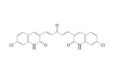3,3'-((1E,4E)-3-Oxopenta-1,4-diene-1,5-diyl)bis(7-chloroquinolin-2(1H)-one)