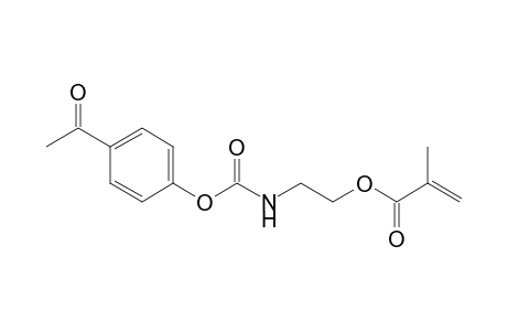 2-Propenoic acid, 2-methyl-, 2-[[(4-acetylphenoxy)carbonyl]amino]ethyl ester