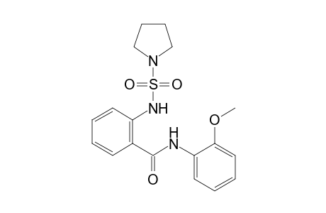 Benzamide, N-(2-methoxyphenyl)-2-(pyrrolidine-1-sulfonylamino)-