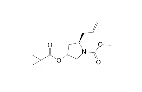 Methyl (2R,4R)-2-Allyl-4-[(2,2-dimethylpropanoyl)oxy]-1-pyrrolidinecarboxylate