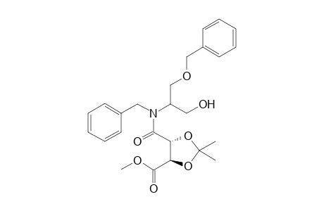 Methyl N-benzyl-N-[(benzyloxy)methyl]-2-(hydroxyethyl)-2,3-(di-O-isopropylidene)-tartramate