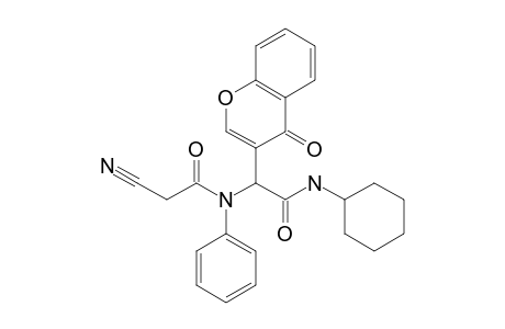 2-Cyano-N-[cyclohexylcarbamoyl(4'-oxo-4H-chromen-3'-yl)methyl]-N-phenylacetamide