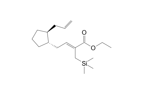 (Z)-4-[(1S,2S)-2-allylcyclopentyl]-2-(trimethylsilylmethyl)but-2-enoic acid ethyl ester