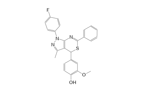 phenol, 4-[1-(4-fluorophenyl)-1,4-dihydro-3-methyl-6-phenylpyrazolo[3,4-d][1,3]thiazin-4-yl]-2-methoxy-