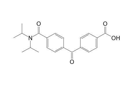 4-[4-(diisopropylcarbamoyl)benzoyl]benzoic acid