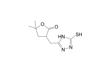 5,5-dimethyl-3-[(5-sulfanyl-4H-1,2,4-triazol-3-yl)methyl]dihydro-2(3H)-furanone