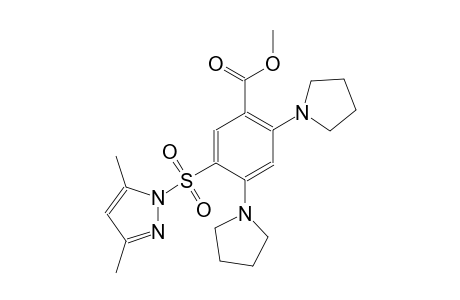 benzoic acid, 5-[(3,5-dimethyl-1H-pyrazol-1-yl)sulfonyl]-2,4-di(1-pyrrolidinyl)-, methyl ester