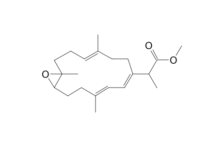 2-[(4E,8E,10E)-1,5,11-trimethyl-15-oxabicyclo[12.1.0]pentadeca-4,8,10-trien-8-yl]propionic acid methyl ester