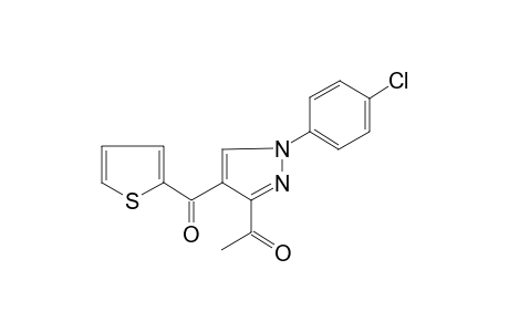 Ethanone, 1-[1-(4-chlorophenyl)-4-(2-thenoyl)-pyrazol-3-yl]-