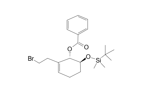 Benzoic acid (1S,6S)-2-(2-bromo-ethyl)-6-(tert-butyl-dimethyl-silanyloxy)-cyclohex-2-enyl ester
