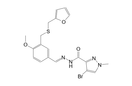 4-bromo-N'-[(E)-(3-{[(2-furylmethyl)sulfanyl]methyl}-4-methoxyphenyl)methylidene]-1-methyl-1H-pyrazole-3-carbohydrazide