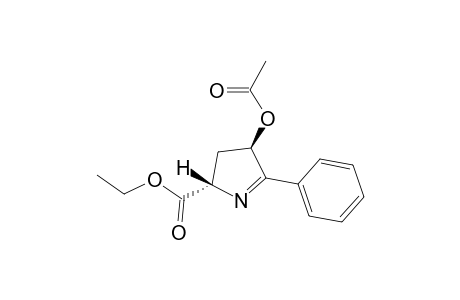 trans-Ethyl 3-acetoxy-2-phenyl-1-pyrrolidine-5-carboxylate
