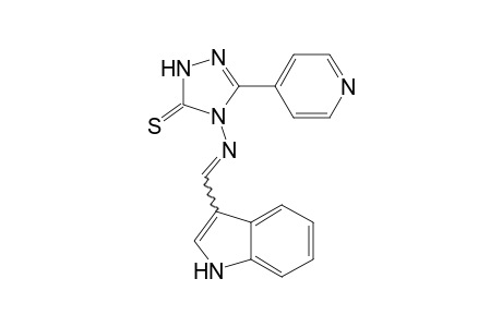 4-{[1H-Indol-3-ylmethylene]amino}-5-pyridin-4-yl-4H-1,2,4-triazole-3-thione