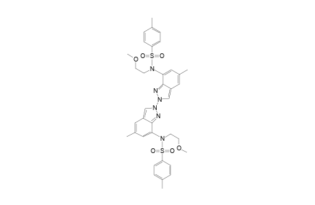 N-(2-methoxyethyl)-N-[2-[7-[2-methoxyethyl(p-tolylsulfonyl)amino]-5-methyl-indazol-2-yl]-5-methyl-indazol-7-yl]-4-methyl-benzenesulfonamide