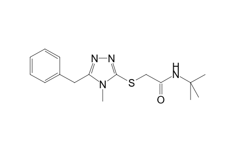2-[(5-benzyl-4-methyl-1,2,4-triazol-3-yl)sulfanyl]-N-tert-butyl-acetamide